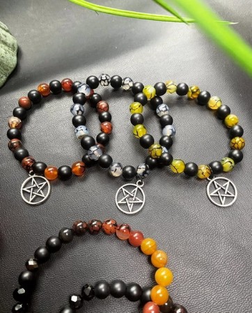 Halloween armbånd - Pentagram 